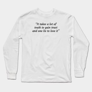 PUSH YOUR LUCK: Witt Lowry Quote Long Sleeve T-Shirt